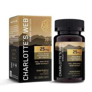25MG CBD OIL LIQUID CAPSULES 30CT BY CHARLOTTES-WEB