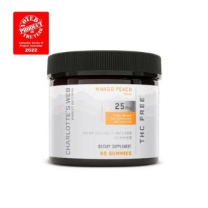 CBD THC FREE GUMMIES 60CT 25MG